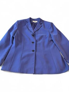 Size 18 Le Suit Essentials Blue Tailored Blazer